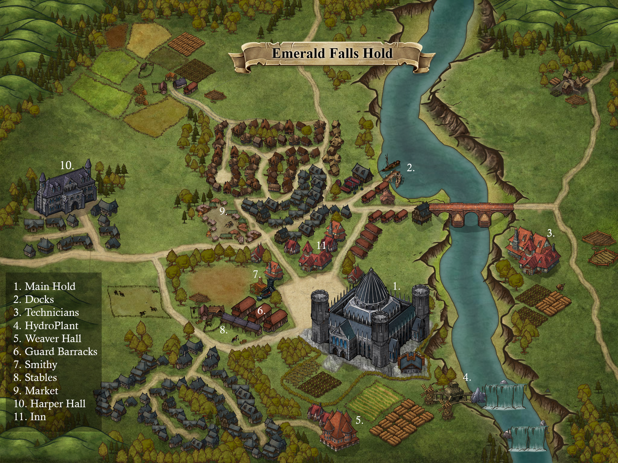 Emerald Falls Hold Overview